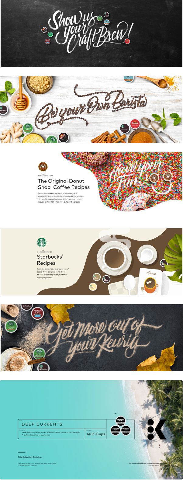 Variations of commerce headers
