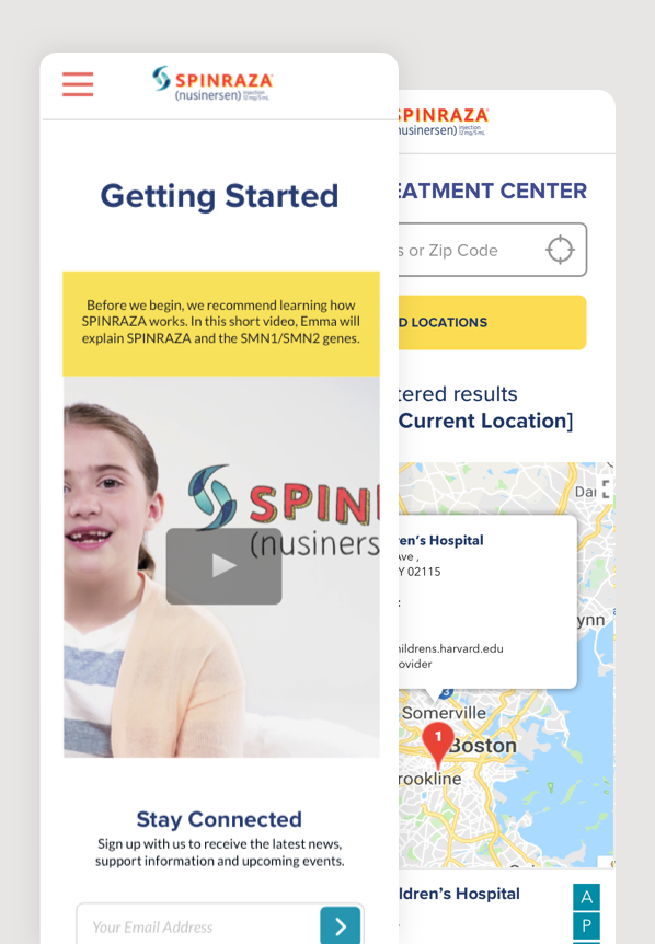 Redesigning Spinraza.com